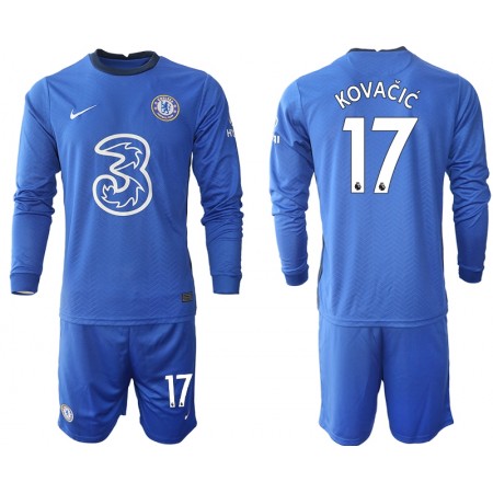 Completo Calcio Chelsea Mateo Kovacic 17 Bambino Divisa Prima 2020/2021 ML